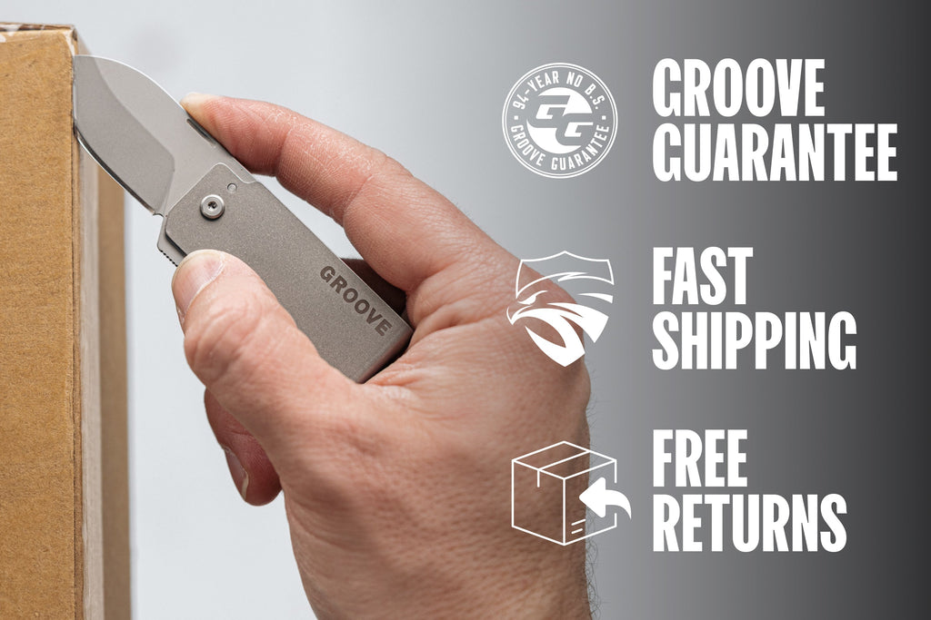 Groove® Money Clip Knife - Black