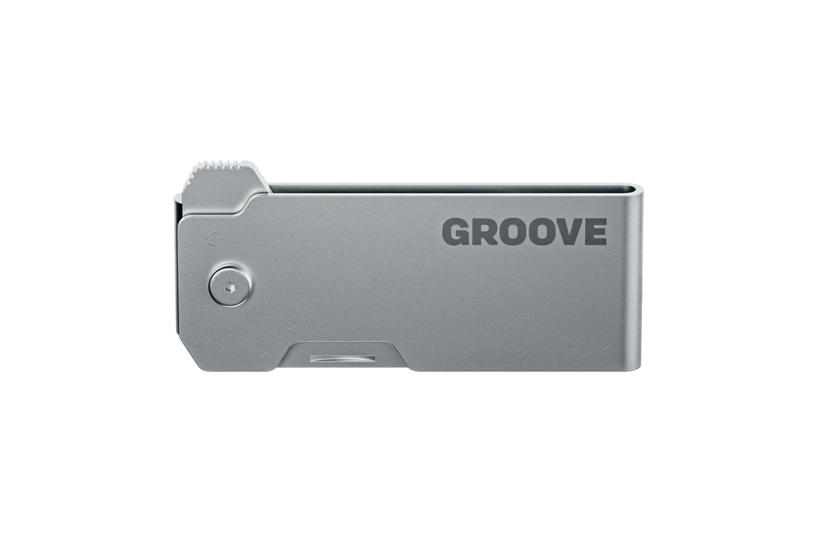 Groove® Money Clip Knife - Silver