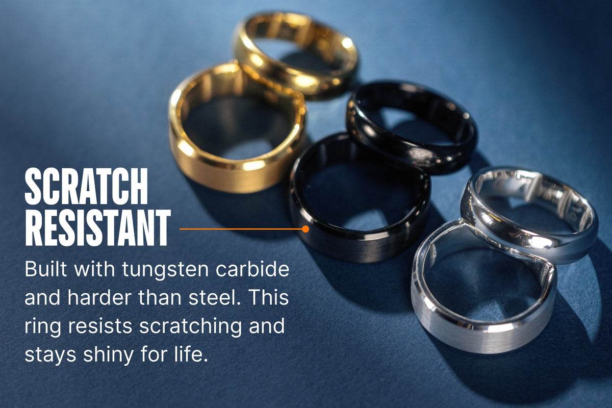 Groove Ring® Tungsten 6mm - 24k Gold