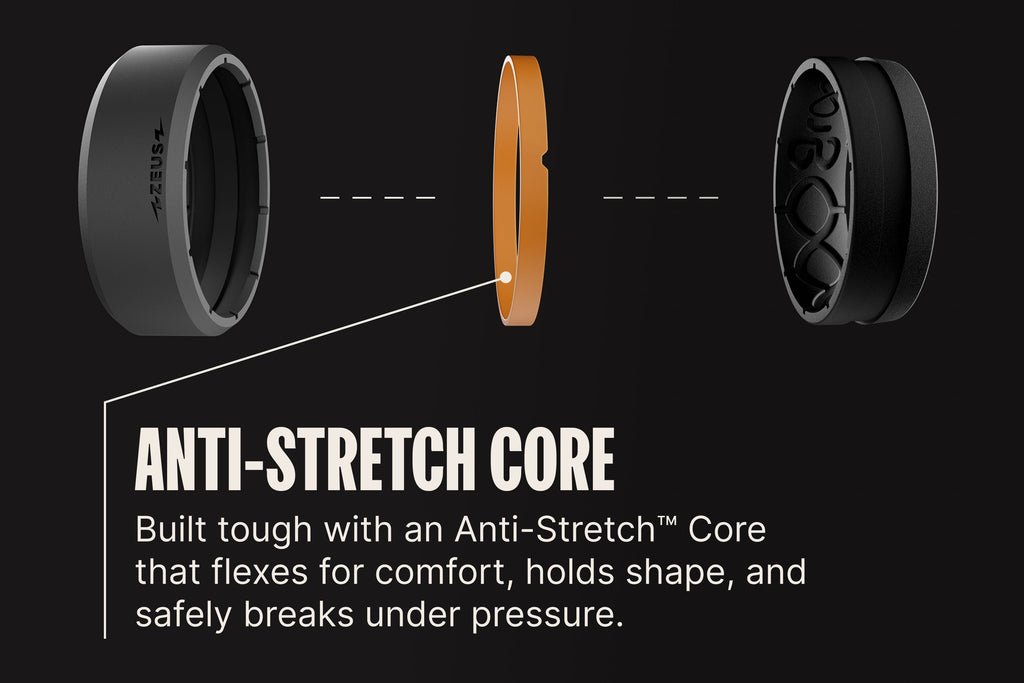 Zeus Storm Grey Thin Ring